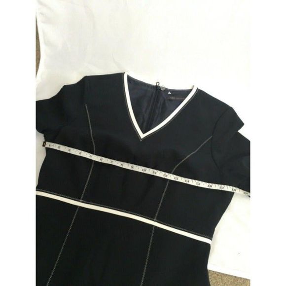 M&S British NWOT Navy Pencil Dress US8 - Picture 7 of 11
